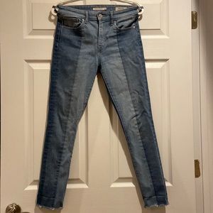 Levi's 721 Women’s High Rise Skinny Japanese Denim Jean Two Toned Raw